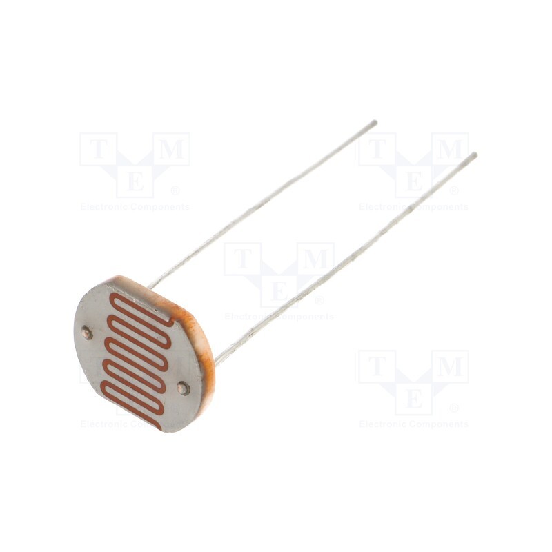 10 pcs : PGM1203 - Photoresistor, 250mW, 18÷50kΩ, 560nm, THT, 250VDC, ØLED: 12mm