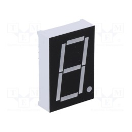 10 pcs : OPD-S10020LB-BW - Display: LED, 7-segment, 26mm, 1', No.char: 1, blue, 90mcd, anode