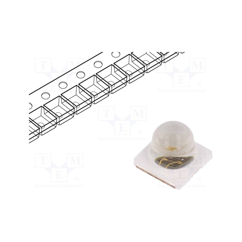 10 pcs : PK2N-2JJE-SD - IR transmitter, 3535, 840÷870nm, transparent, 590mW, 55°, 700mA