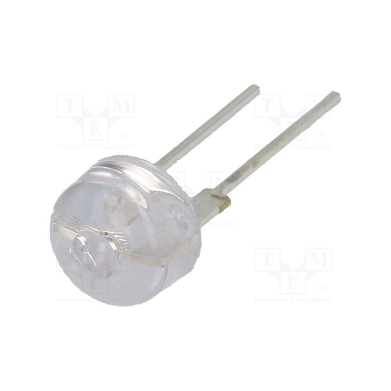 10 pcs : OSG5XAAC11U - LED, 10mm, green, 150000÷200000mcd, 12°, Front: convex, 2.8÷3.6V