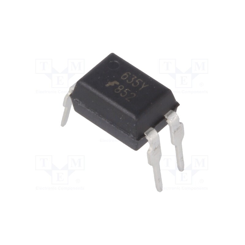 10 pcs : FOD852 - Optocoupler, THT, Ch: 1, OUT: Darlington, 5kV, DIP4