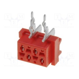 10 pcs : 215460-4 - Micro-MaTch, socket, female, PIN: 4, THT, on PCBs, Layout: 2x2