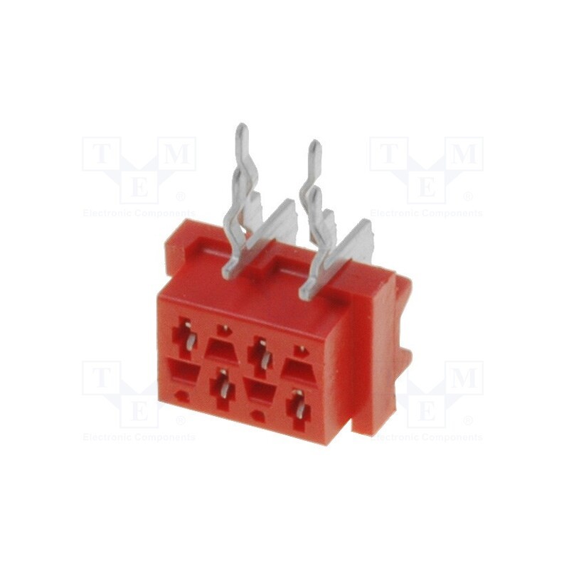 10 pcs : 215460-4 - Micro-MaTch, socket, female, PIN: 4, THT, on PCBs, Layout: 2x2