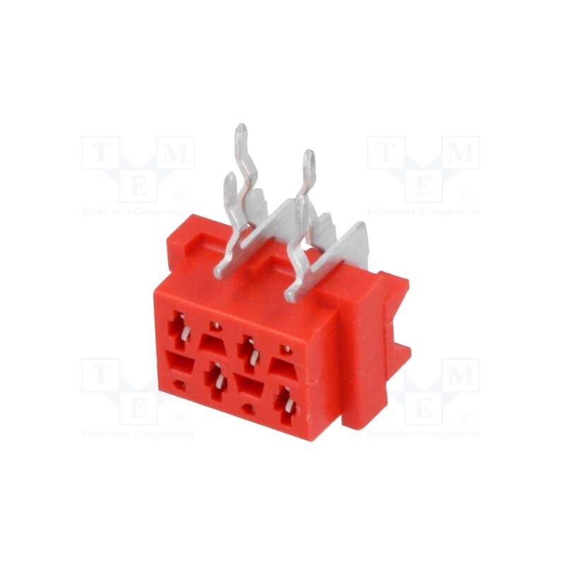 10 pcs : 215460-4 - Micro-MaTch, socket, female, PIN: 4, THT, on PCBs, Layout: 2x2