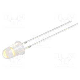 10 pcs : OSM57E5211A - LED, 5mm, white warm, 15°, Front: convex, 2.9÷3.4V, No.of term: 2