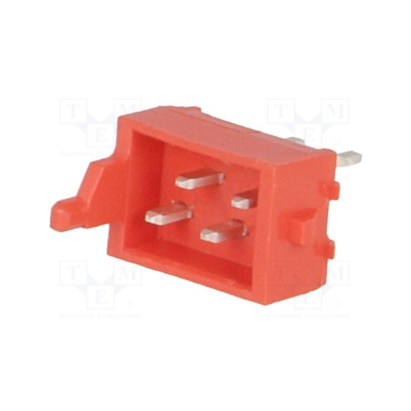 10 pcs : 215464-4 - Micro-MaTch, socket, male, PIN: 4, THT, on PCBs, 1.5A, Layout: 2x2