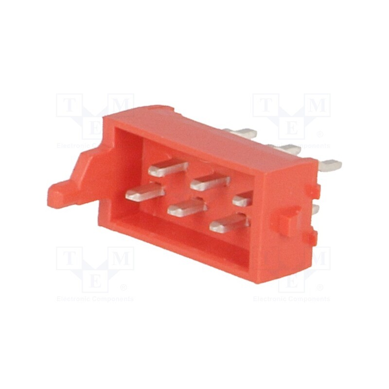 10 pcs : 215464-6 - Micro-MaTch, socket, male, PIN: 6, THT, on PCBs, 1.5A, Layout: 2x3
