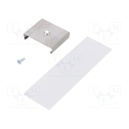 10 set : V4610000S - Connector 180°, natural, aluminium, VARIO30-07