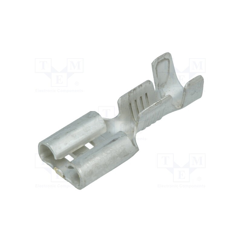 50 pcs : 2-160256-2 - Terminal: flat, 6.3mm, 0.8mm, female, 1÷2.5mm2, crimped, straight