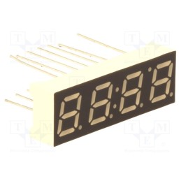 10 pcs : LFD028BAG-103-01 - Display: LED, 7-segment, 7.11mm, 0.28', No.char: 4, green, 3.5mcd