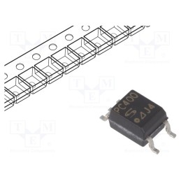 10 pcs : PC400J00000F - Optocoupler, SMD, Ch: 1, OUT: transistor, 3.75kV, SO5