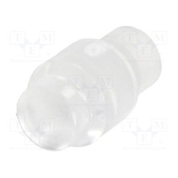 10 pcs : 1265.2001 - Fiber for LED, round, Ø2.8mm, Front: flat, straight, polycarbonate