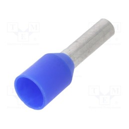 50 pcs : 216-206 - Tip: bootlace ferrule, insulated, 2.5mm2, 8mm, tinned, crimped