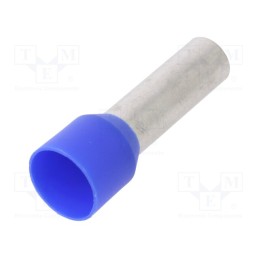 50 pcs : 216-210 - Tip: bootlace ferrule, insulated, 16mm2, 18mm, tinned, crimped