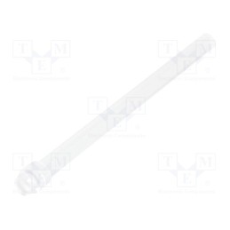 10 pcs : 1265.2002 - Fiber for LED, round, Ø2.8mm, Front: flat, straight, polycarbonate