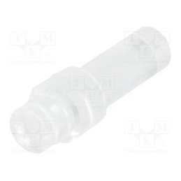 10 pcs : 1265.2003999999999 - Fiber for LED, round, Ø2.8mm, Front: flat, straight, polycarbonate