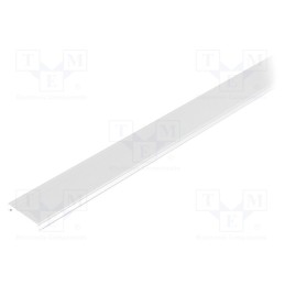 10 pcs : 89000138 - Cover for LED profiles, white, 1m, Kind of shutter: C2, push-in