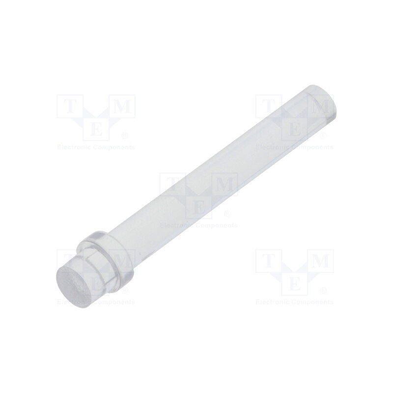 20 pcs : PLP1-830-F - Fiber for LED, round, Ø3mm, Front: flat, straight, with flange