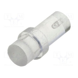 20 pcs : PLP1-6MM-F - Fiber for LED, round, Ø3mm, Front: flat, straight, with flange