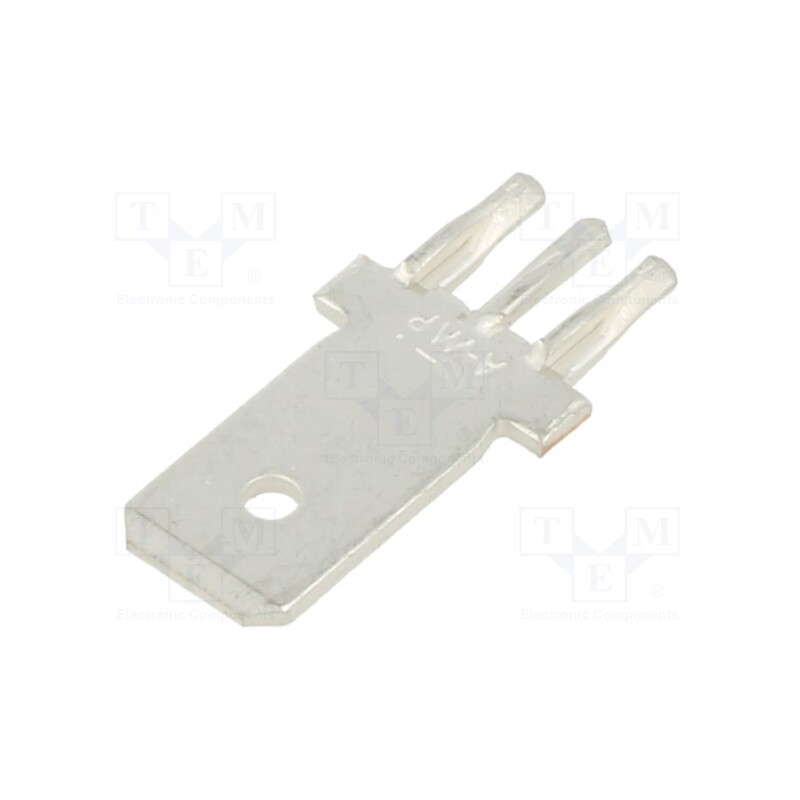 10 pcs : 216843-1 - Terminal: flat, 6.3mm, 0.8mm, male, THT, phosphor bronze, none