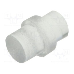 20 pcs : PLP1-3MM-F - Fiber for LED, round, Ø3mm, Front: flat, straight, with flange