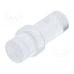 20 pcs : PLP1-250-F - Fiber for LED, round, Ø3mm, Front: flat, straight, with flange