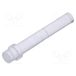 20 pcs : PLP1-750-F - Fiber for LED, round, Ø3mm, Front: flat, straight, with flange