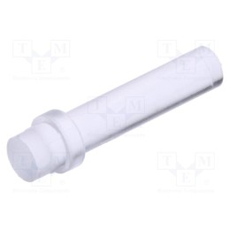 20 pcs : PLP1-500-F - Fiber for LED, round, Ø3mm, Front: flat, straight, with flange