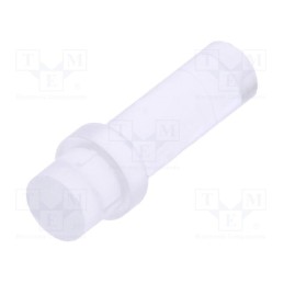 20 pcs : PLP1-350-F - Fiber for LED, round, Ø3mm, Front: flat, straight, with flange