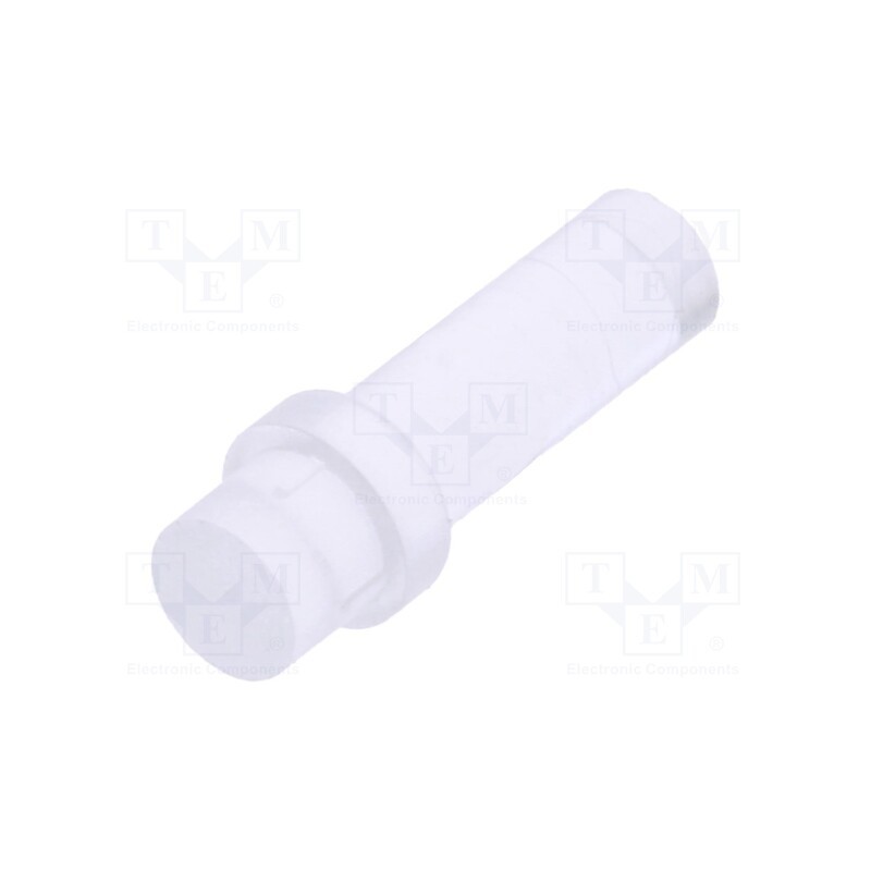 20 pcs : PLP1-350-F - Fiber for LED, round, Ø3mm, Front: flat, straight, with flange