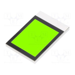 10 pcs : DE LP-503-Y - Backlight, DE112, LED, Dim: 33x22.86x2.5mm, yellow-green, 50cd/m2