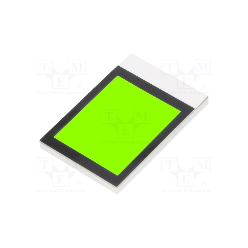 10 pcs : DE LP-503-Y - Backlight, DE112, LED, Dim: 33x22.86x2.5mm, yellow-green, 50cd/m2