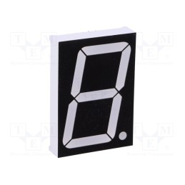 10 pcs : OPD-S15013LB-BW - Display: LED, 7-segment, 38.1mm, 1.5', No.char: 1, blue, 110mcd