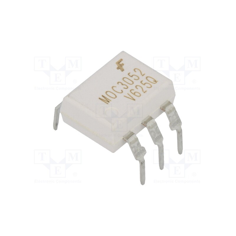 10 pcs : MOC3052TVM - Optotriac, 4.17kV, triac, DIP6, Ch: 1, MOC3052M, 1kV/μs