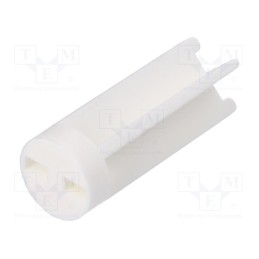 50 pcs : 8GE04V80592 - Spacer sleeve, LED, Øout: 6mm, ØLED: 5mm, L: 15.9mm, natural, UL94V-0
