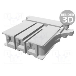 10 pcs : 2-178128-3 - Plug, wire-board, female, Dynamic D-3200, 5.08mm, PIN: 3, for cable