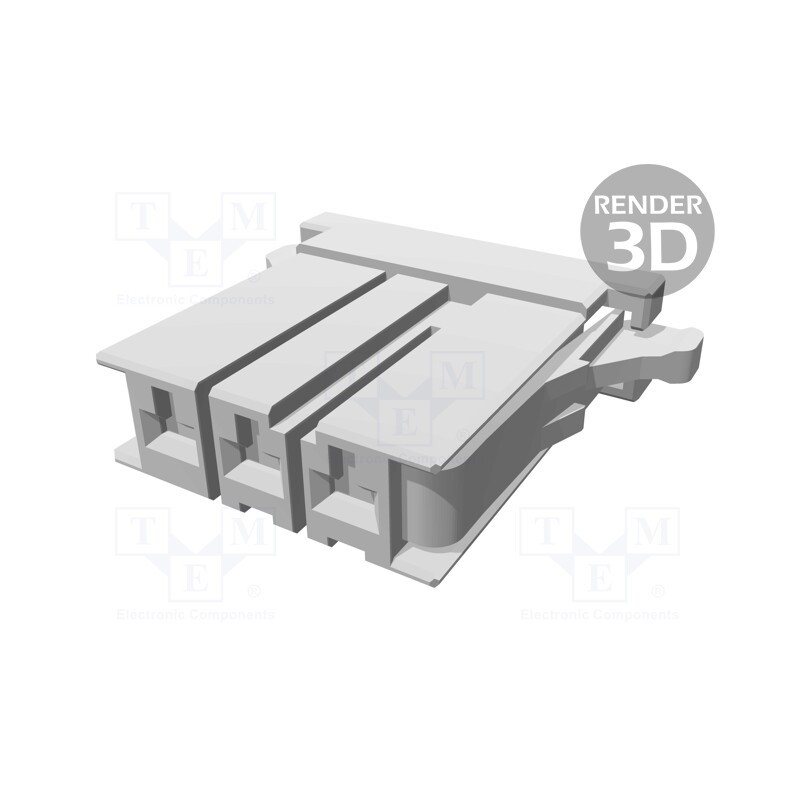 10 pcs : 2-178128-3 - Plug, wire-board, female, Dynamic D-3200, 5.08mm, PIN: 3, for cable