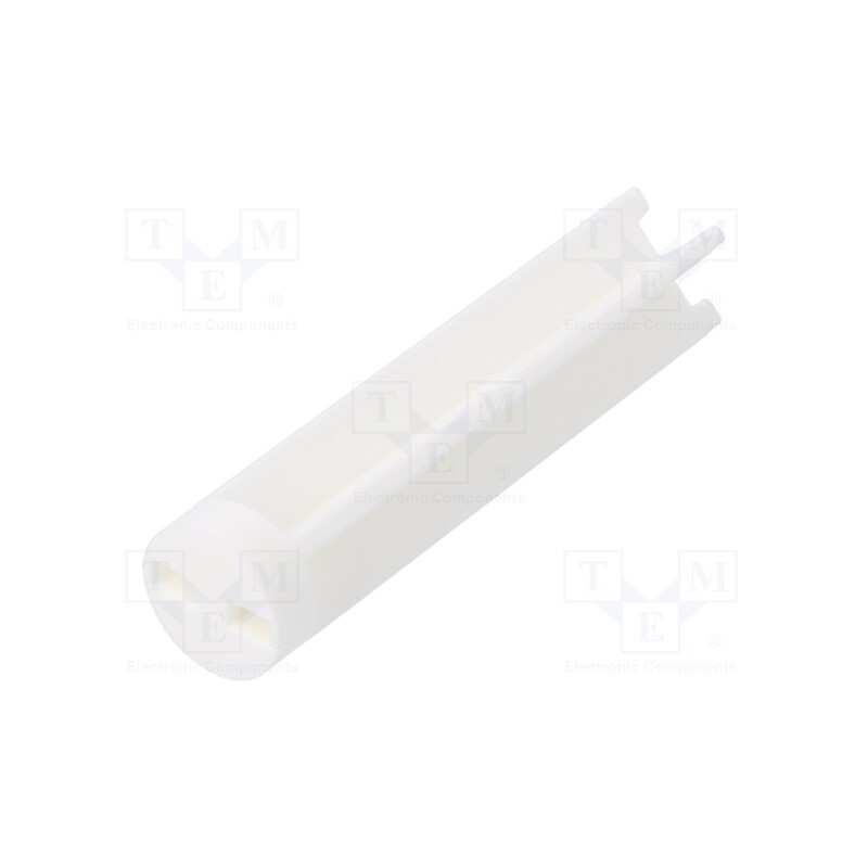 50 pcs : 8GE04V80595 - Spacer sleeve, LED, Øout: 6mm, ØLED: 5mm, L: 25.4mm, natural, UL94V-0