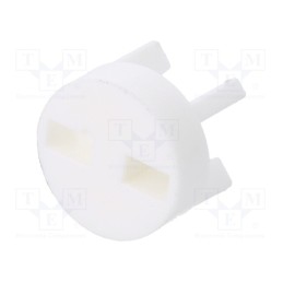 50 pcs : 8GE04V80588 - Spacer sleeve, LED, Øout: 6mm, ØLED: 5mm, L: 4.8mm, natural, UL94V-0