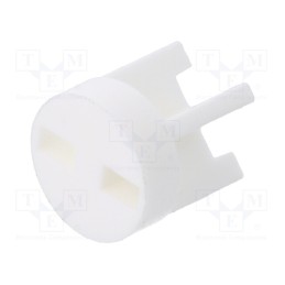 50 pcs : 8GE04V80589 - Spacer sleeve, LED, Øout: 6mm, ØLED: 5mm, L: 6.5mm, natural, UL94V-0
