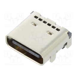 10 pcs : 217B-BC02 - Socket, USB C, SMT, angled, USB 3.1