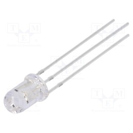 10 pcs : OSRYMC5B31A-5V - LED, 5mm, red/yellow, 30°, Front: convex, 5V, No.of term: 3, -30÷85°C