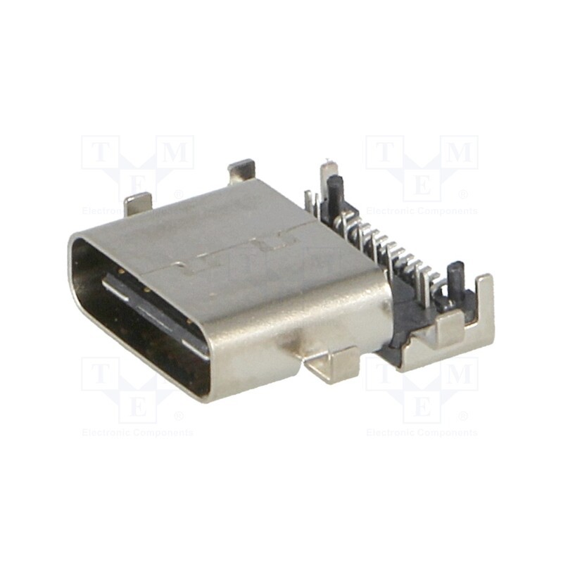 10 pcs : 217C-AA01 - Socket, USB C, SMT,THT, angled, USB 3.1