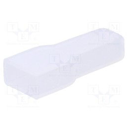 50 pcs : 2-180930-0 - Terminals cover, female, for push-on 6.3mm connectors, ways: 1