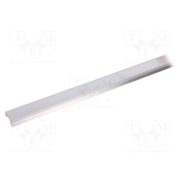 10 pcs : C8010000 - Profiles for LED modules, natural, L: 1m, BEGTIN12, aluminium