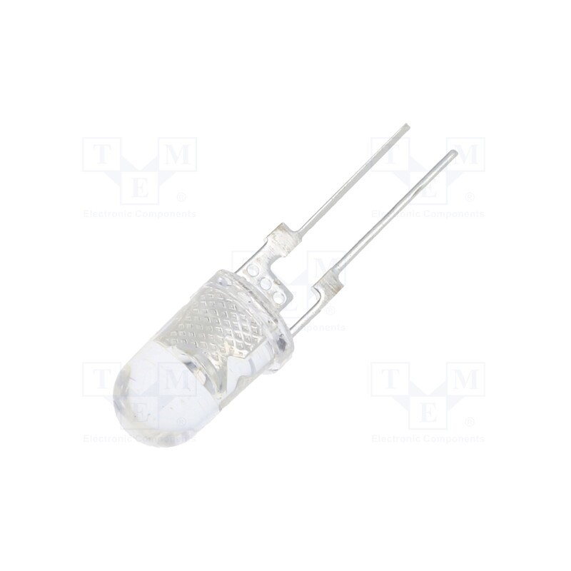 10 pcs : OSG5XA5141R-150MA - LED, 5mm, green, 43000÷50000mcd, 40°, Front: convex, 3.3÷3.8V