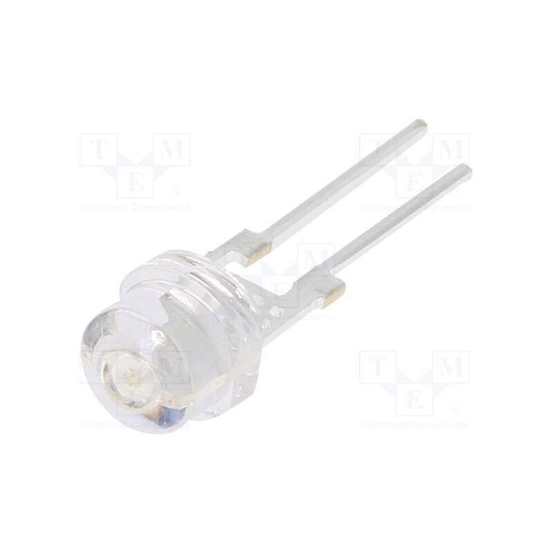 10 pcs : OSG5XA56E1R-150MA - LED, 4.8mm, green, 12000÷14400mcd, 33÷38lm, 140°, Front: convex