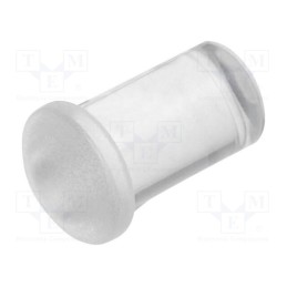 10 pcs : PLP5-2-250 - Fiber for LED, round, Ø5mm, Front: convex, straight