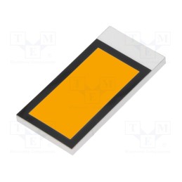 10 pcs : DE LP-504-A - Backlight, DE123, LED, Dim: 35.5x17.78x2.5mm, amber, 25.13x12.43mm
