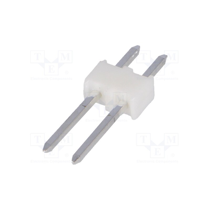 20 pcs : 22032021 - Pin header, pin strips, KK 254, male, PIN: 2, straight, 2.54mm, THT